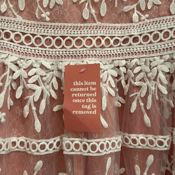 Ivy City Co Sicily pink lace midi - Picture 6 of 8